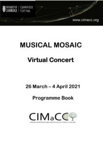 Musical Mosaic Concert Programme Pg 1