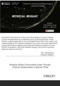 Musical Mosaic Concert Programme Pg 2